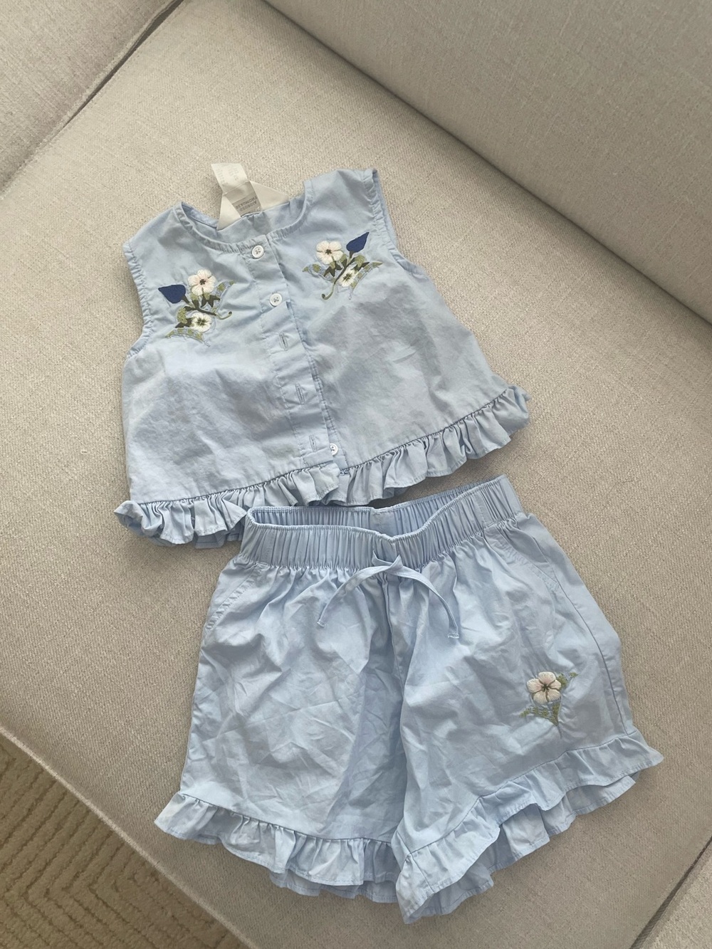 H&M x Giorgia Beaumont blue set